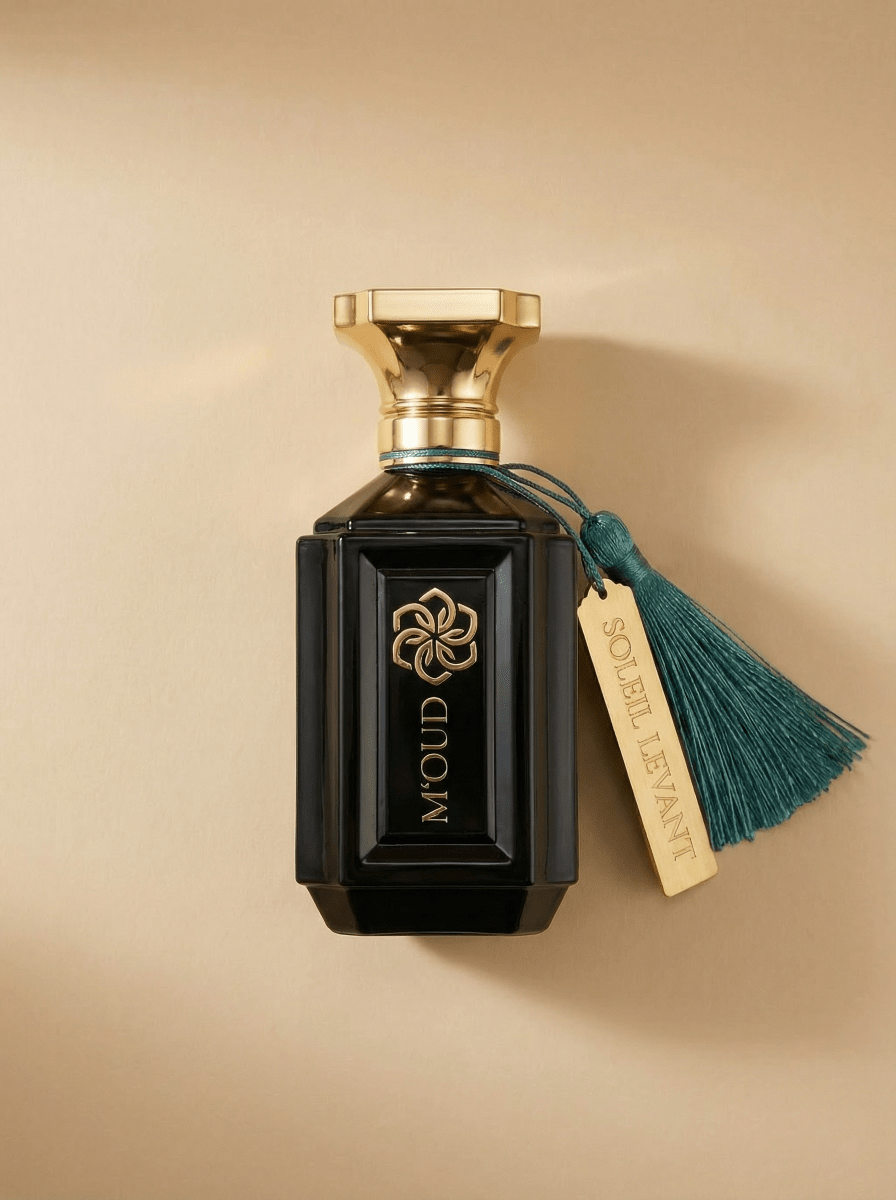 Soleil Levant Extrait de Parfum 100ml flacon — Swiss-made jasmine oud perfume by M'OUD